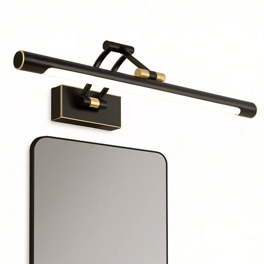 Applique Murale Salle de Bain Noire, Design Élégant, IP44 Étanche