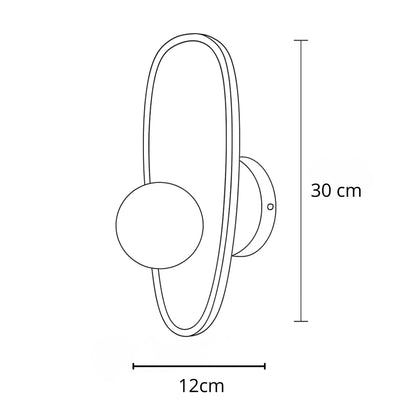 Applique murale LED bois naturel – lumière chaude, design moderne