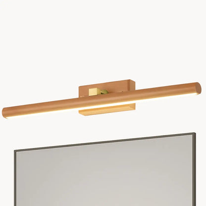 Applique murale LED bois rotatif – éclairage chaud pour salle de bain ou chambre