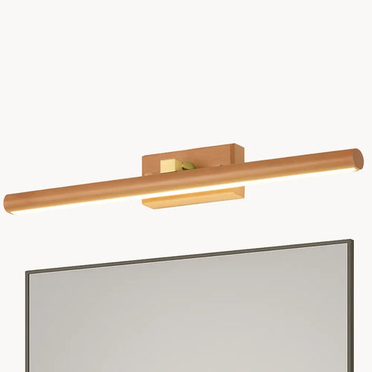 Applique murale LED bois rotatif – éclairage chaud pour salle de bain ou chambre