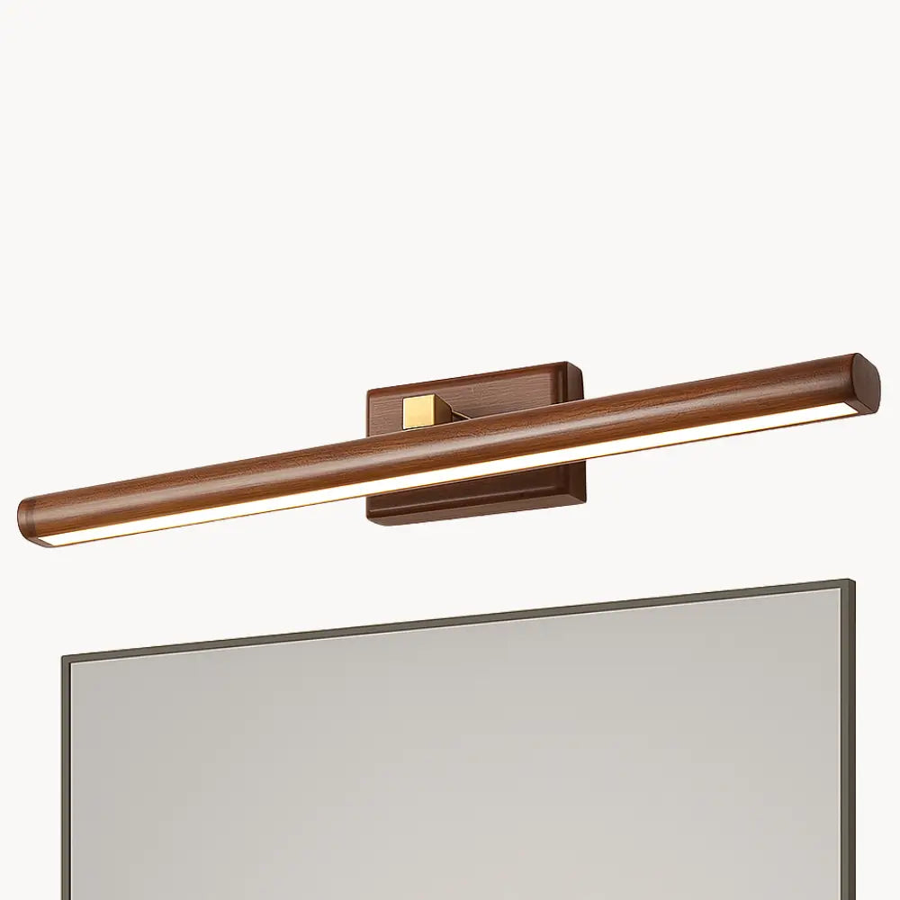 Applique murale LED bois rotatif – éclairage chaud pour salle de bain ou chambre