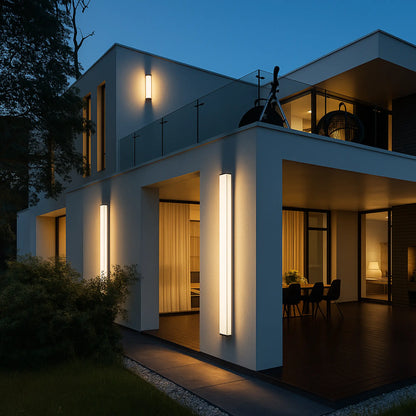 Applique murale LED extérieure étanche – IP65, 30 à 150 cm, lumière blanche