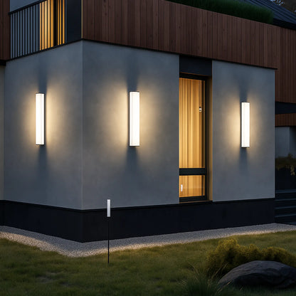 Applique murale LED extérieure étanche – IP65, 30 à 150 cm, lumière blanche