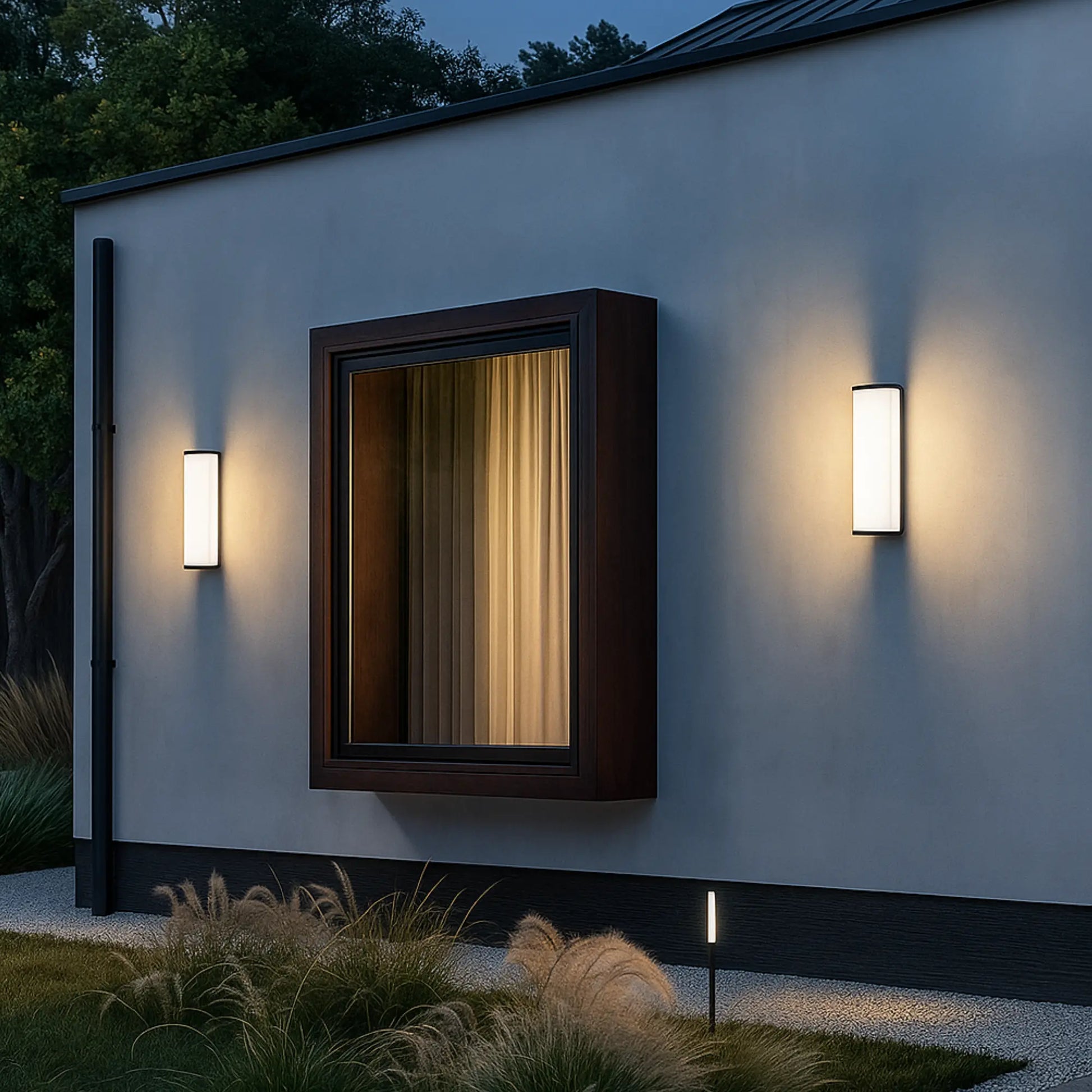 Applique murale LED extérieure étanche – IP65, 30 à 150 cm, lumière blanche