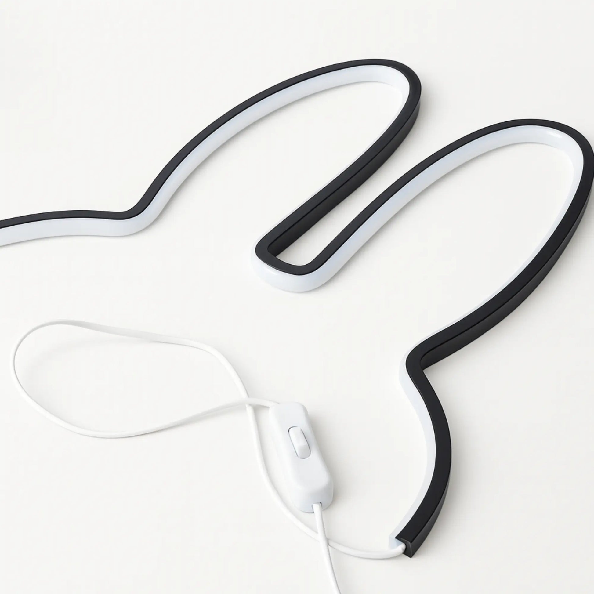 Applique murale LED lapin avec câble – veilleuse décorative chambre enfant