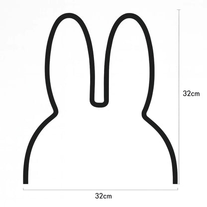 Applique murale LED lapin avec câble – veilleuse décorative chambre enfant