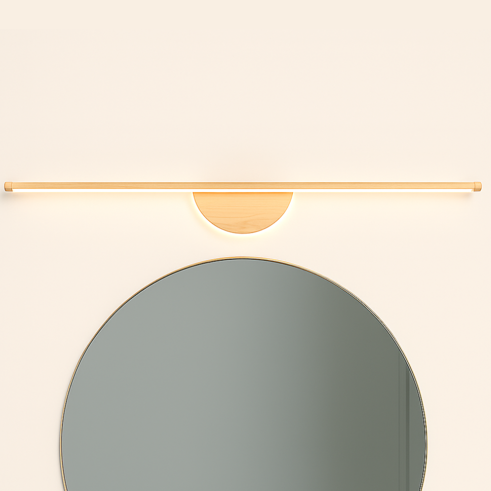 Applique murale LED moderne – éclairage bande bois pour salle de bain et miroir