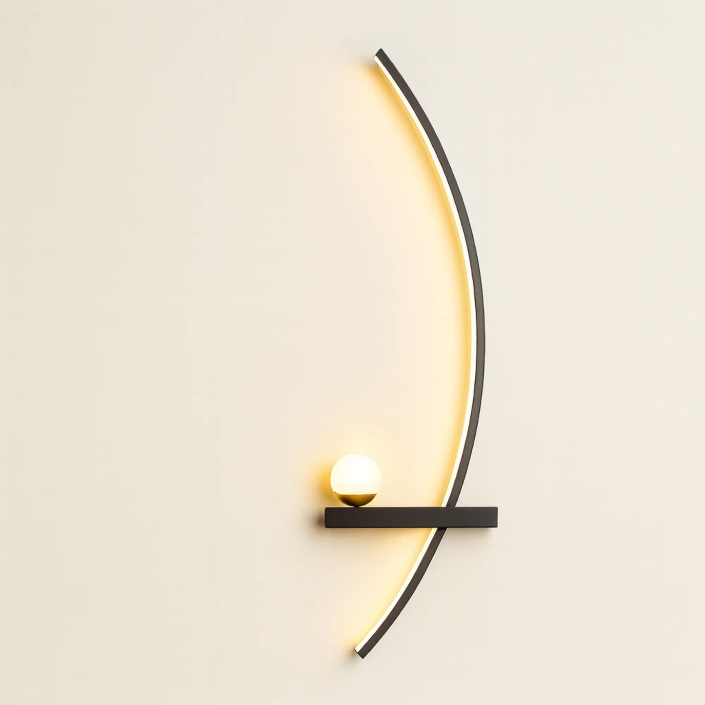 Applique murale LED moderne – design arc lumineux minimaliste