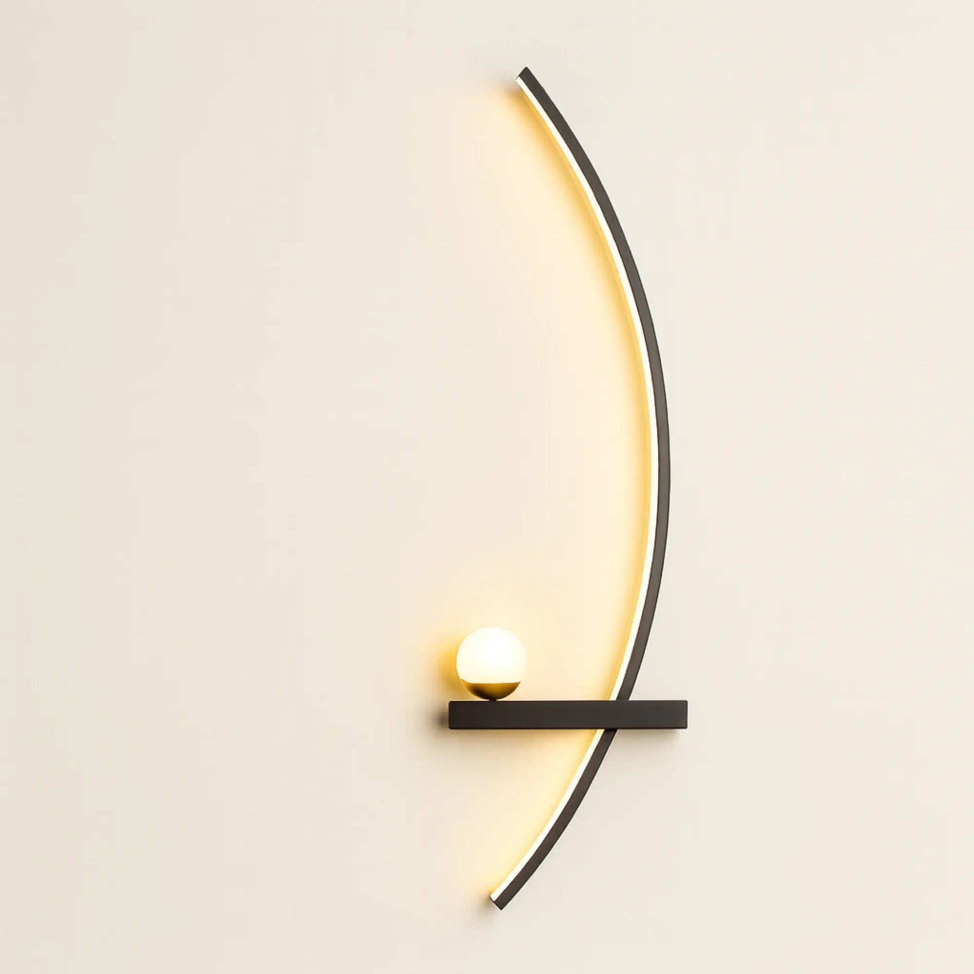 Applique murale LED moderne – design arc lumineux minimaliste