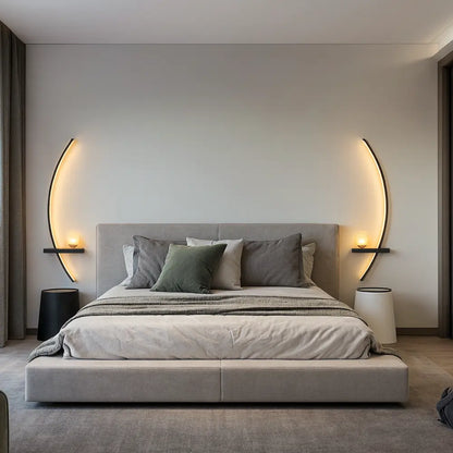 Applique murale LED moderne – design arc lumineux minimaliste