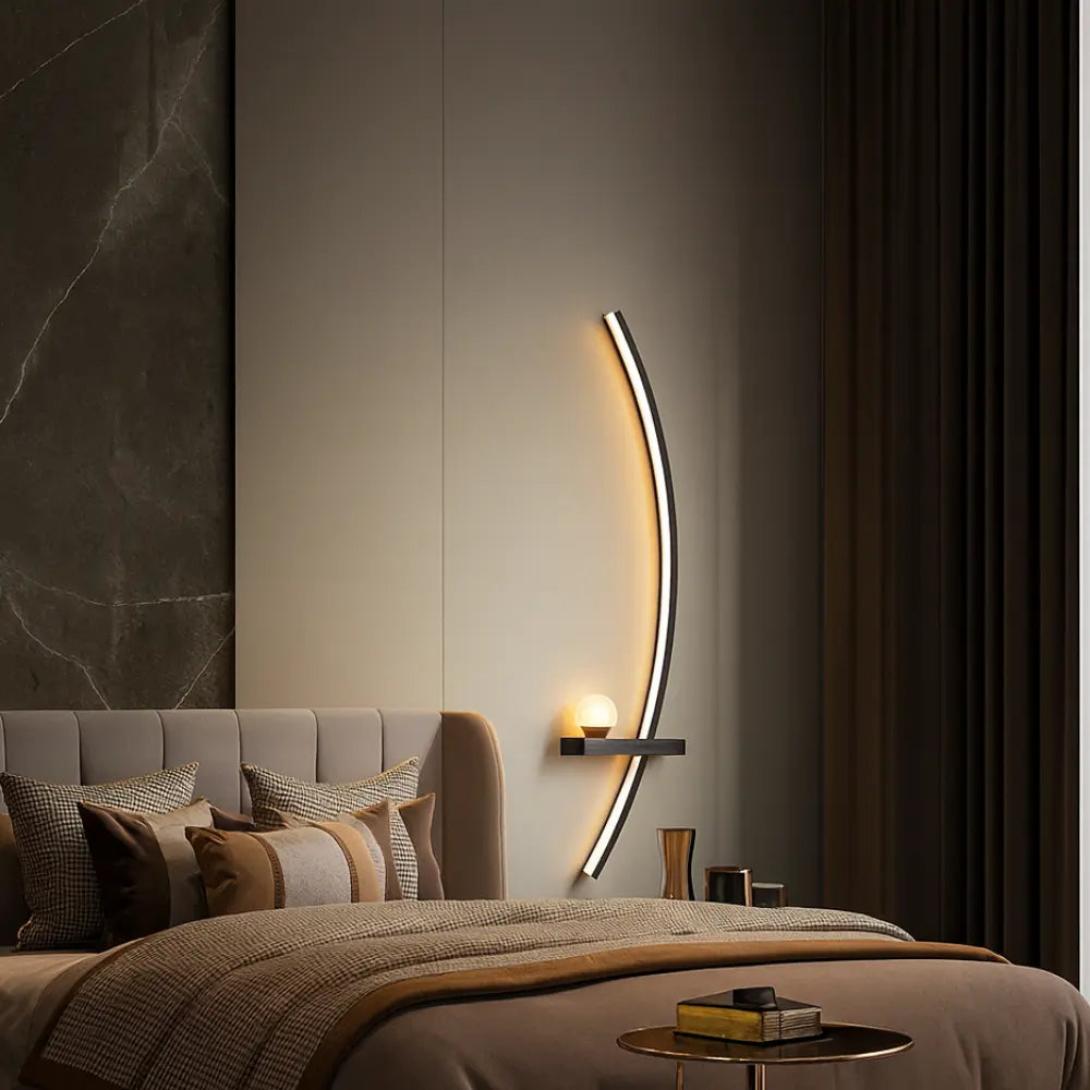 Applique murale LED moderne – design arc lumineux minimaliste