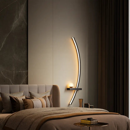 Applique murale LED moderne – design arc lumineux minimaliste
