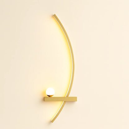 Applique murale LED moderne – design arc lumineux minimaliste