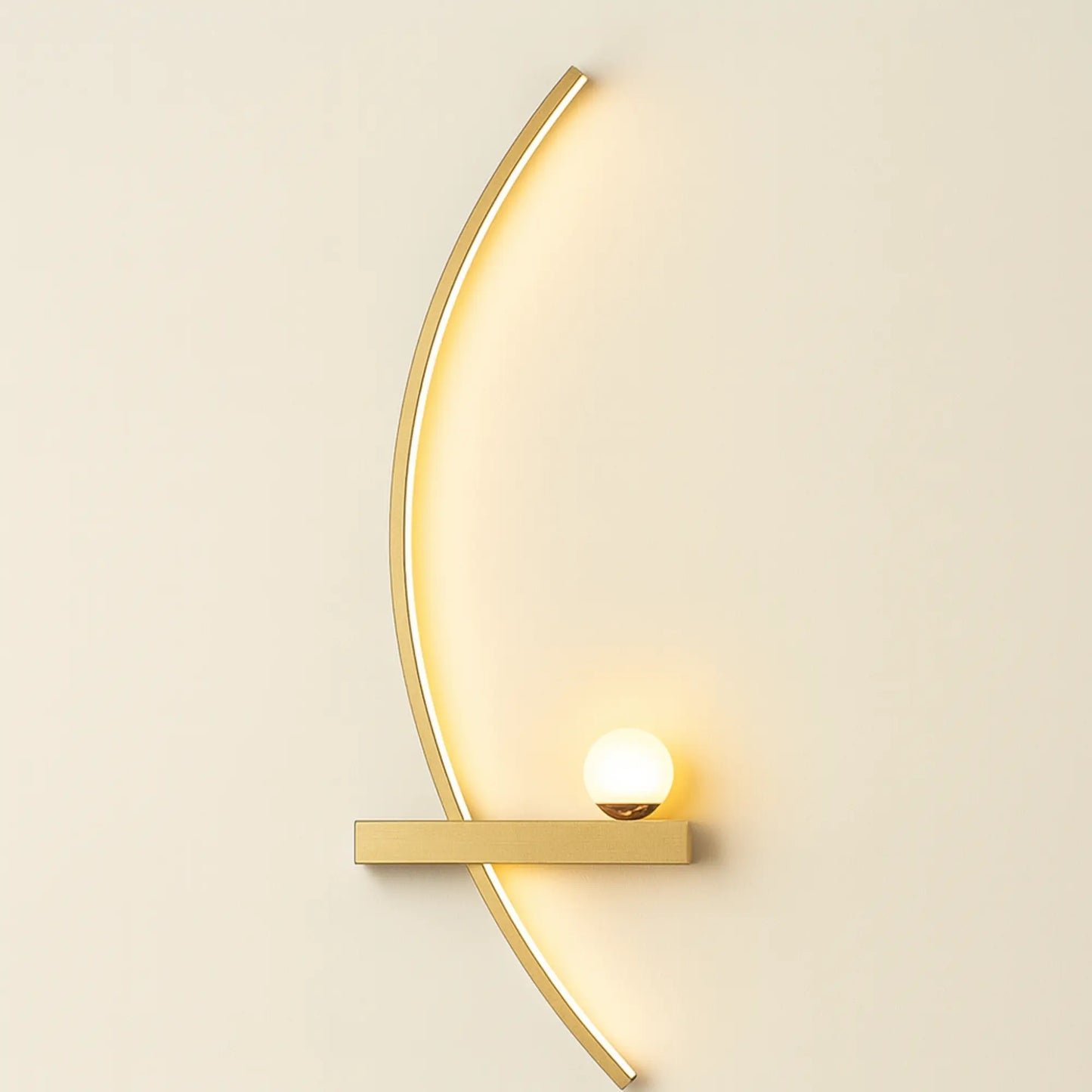 Applique murale LED moderne – design arc lumineux minimaliste