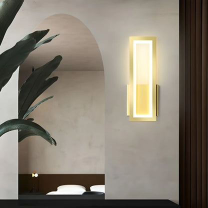 Applique murale LED moderne – design rectangulaire vertical minimaliste