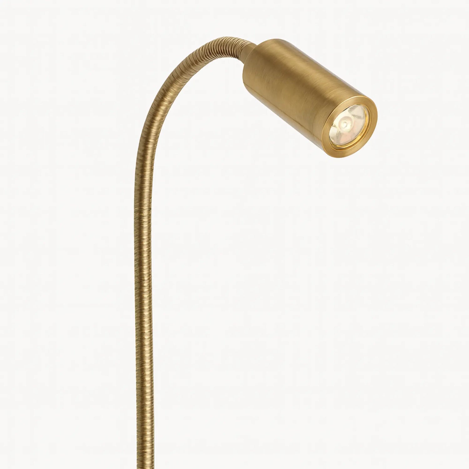 Applique murale LED orientable col de cygne avec prise – lecture ou chevet