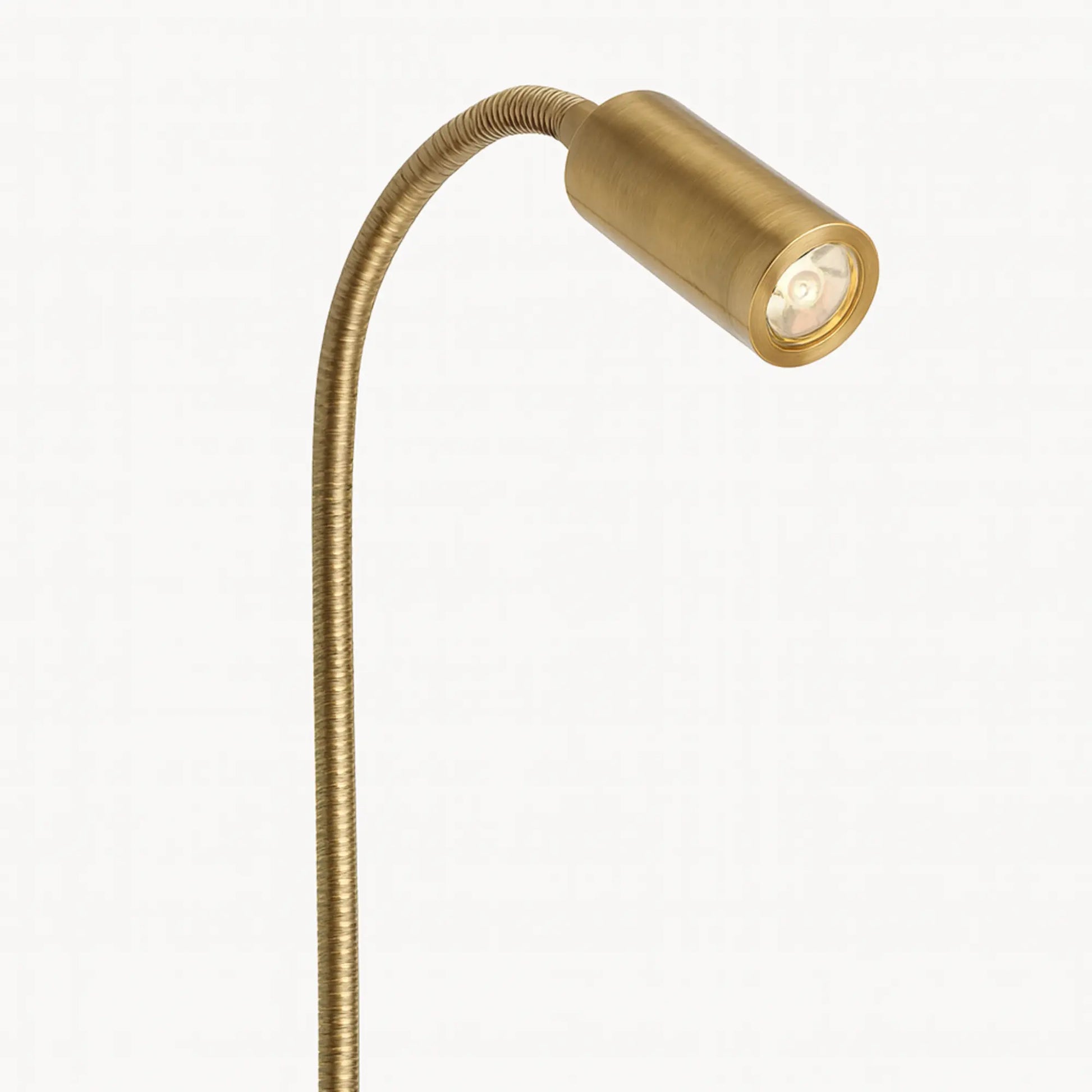 Applique murale LED orientable col de cygne avec prise – lecture ou chevet