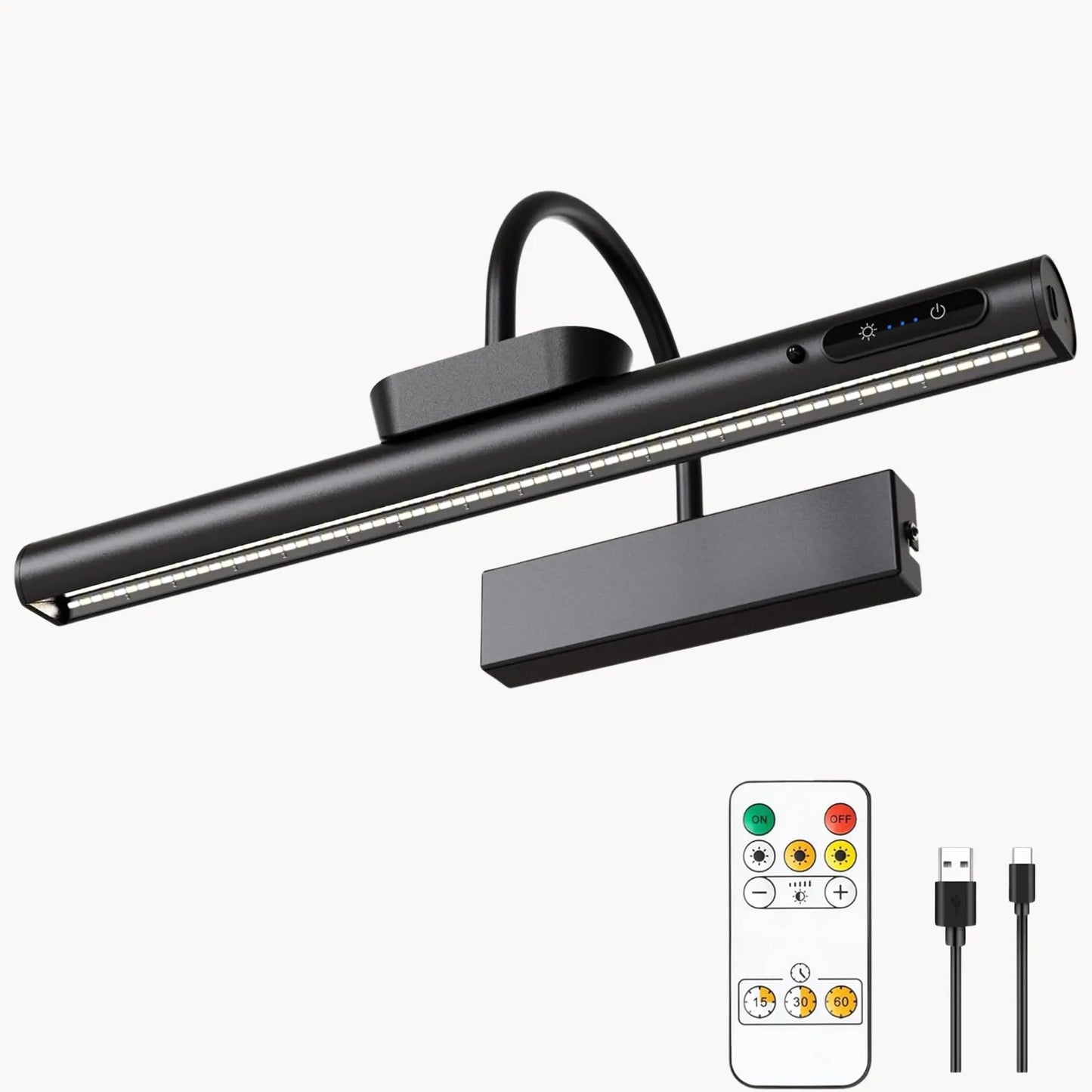 Applique murale LED rechargeable avec télécommande – éclairage directionnel