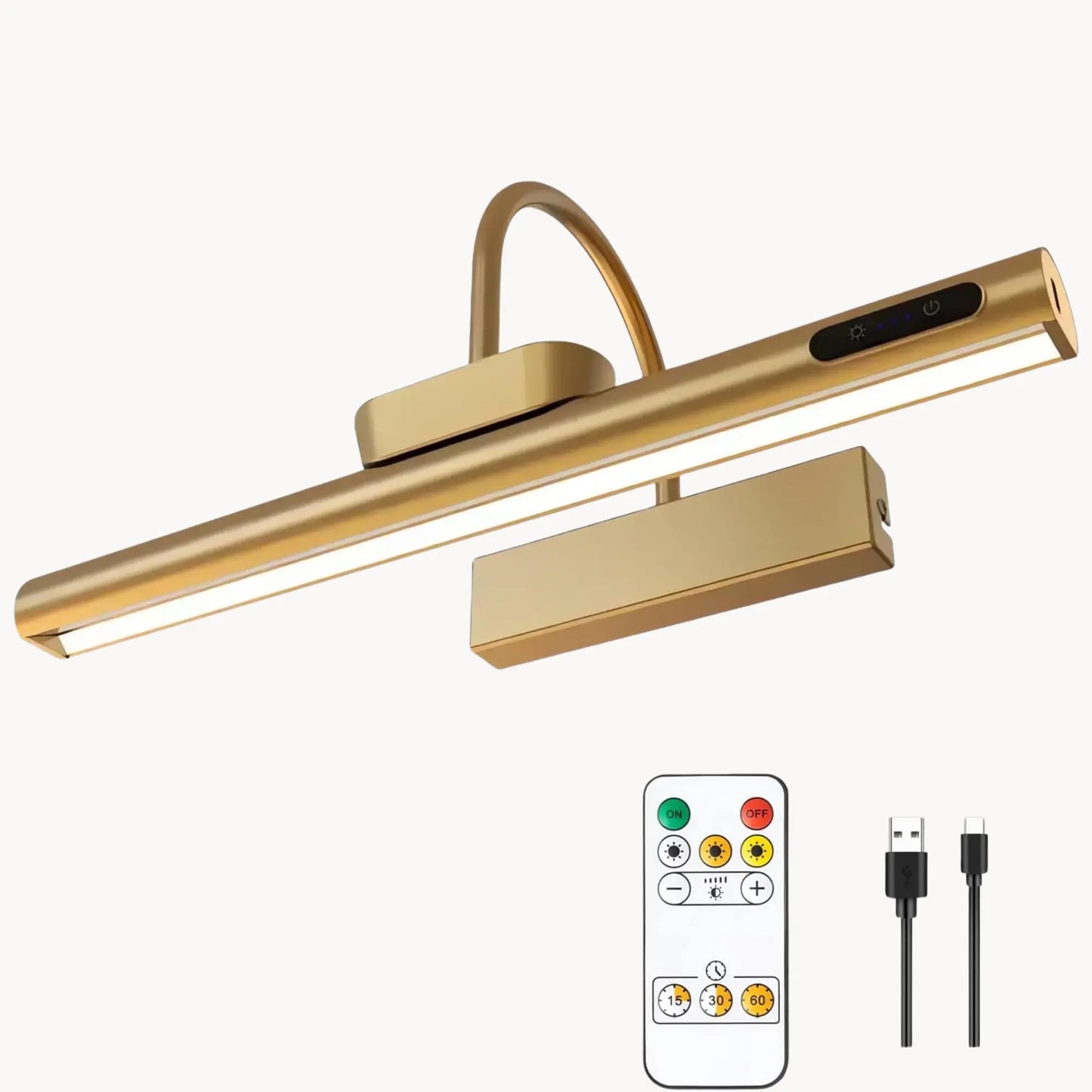 Applique murale LED rechargeable avec télécommande – éclairage directionnel