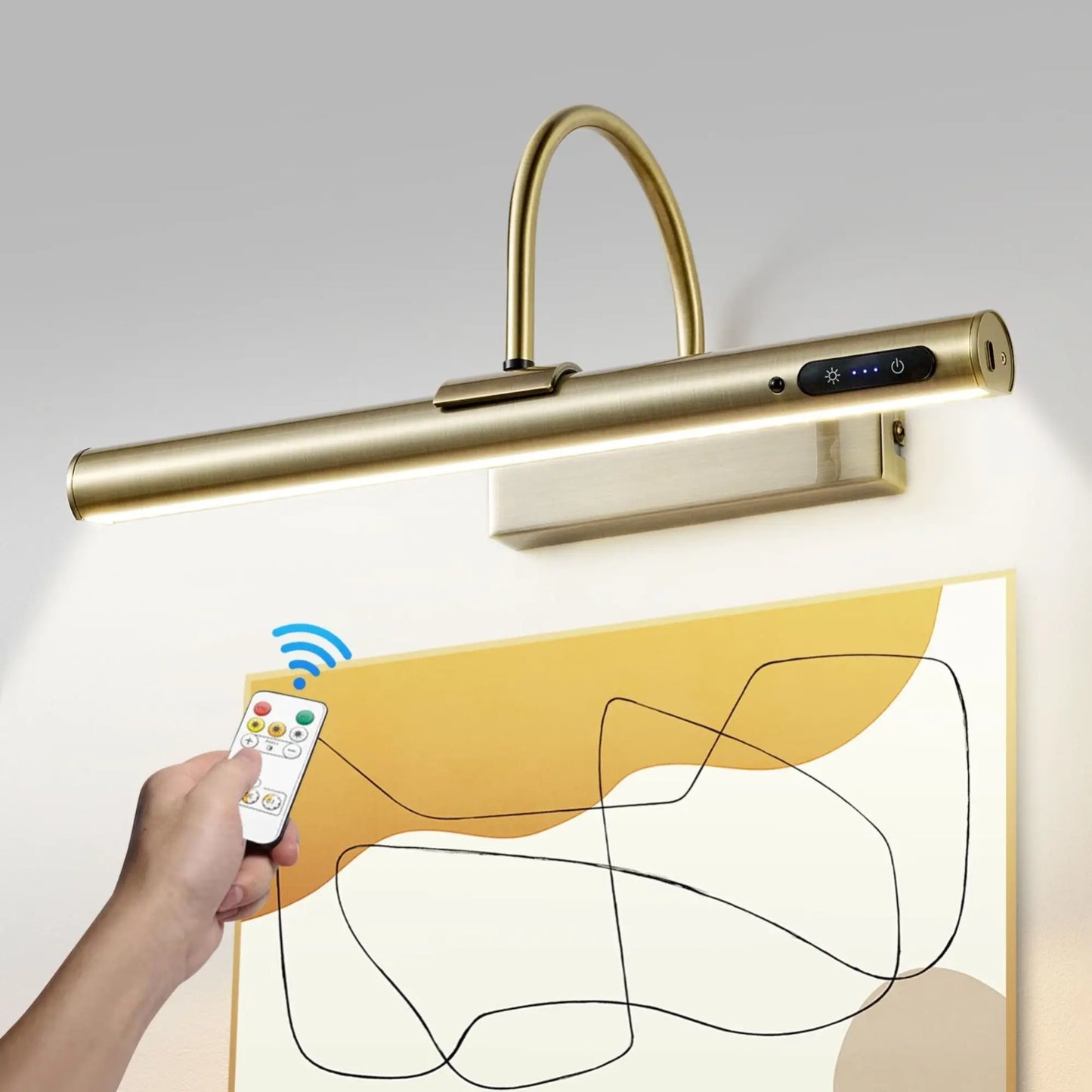 Applique murale LED rechargeable avec télécommande – éclairage directionnel