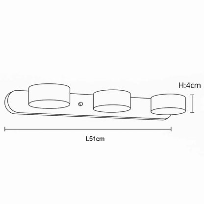 Applique murale LED salle de bain – Bois clair & travertin, design minimaliste