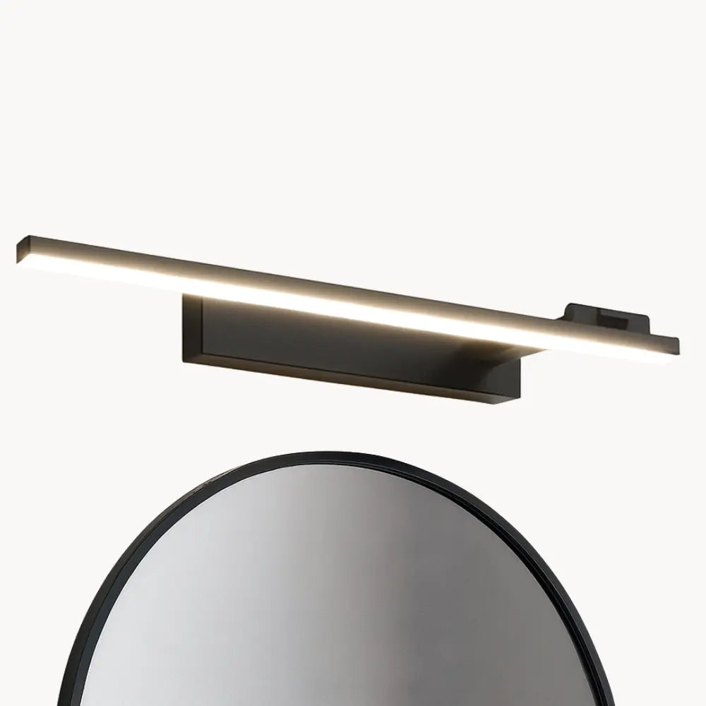 Applique murale Salle de bain LED rotative – design linéaire noir ou blanc