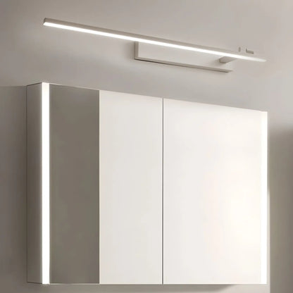Applique murale Salle de bain LED rotative – design linéaire noir ou blanc