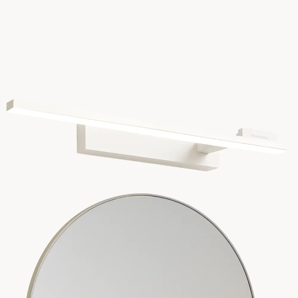 Applique murale Salle de bain LED rotative – design linéaire noir ou blanc