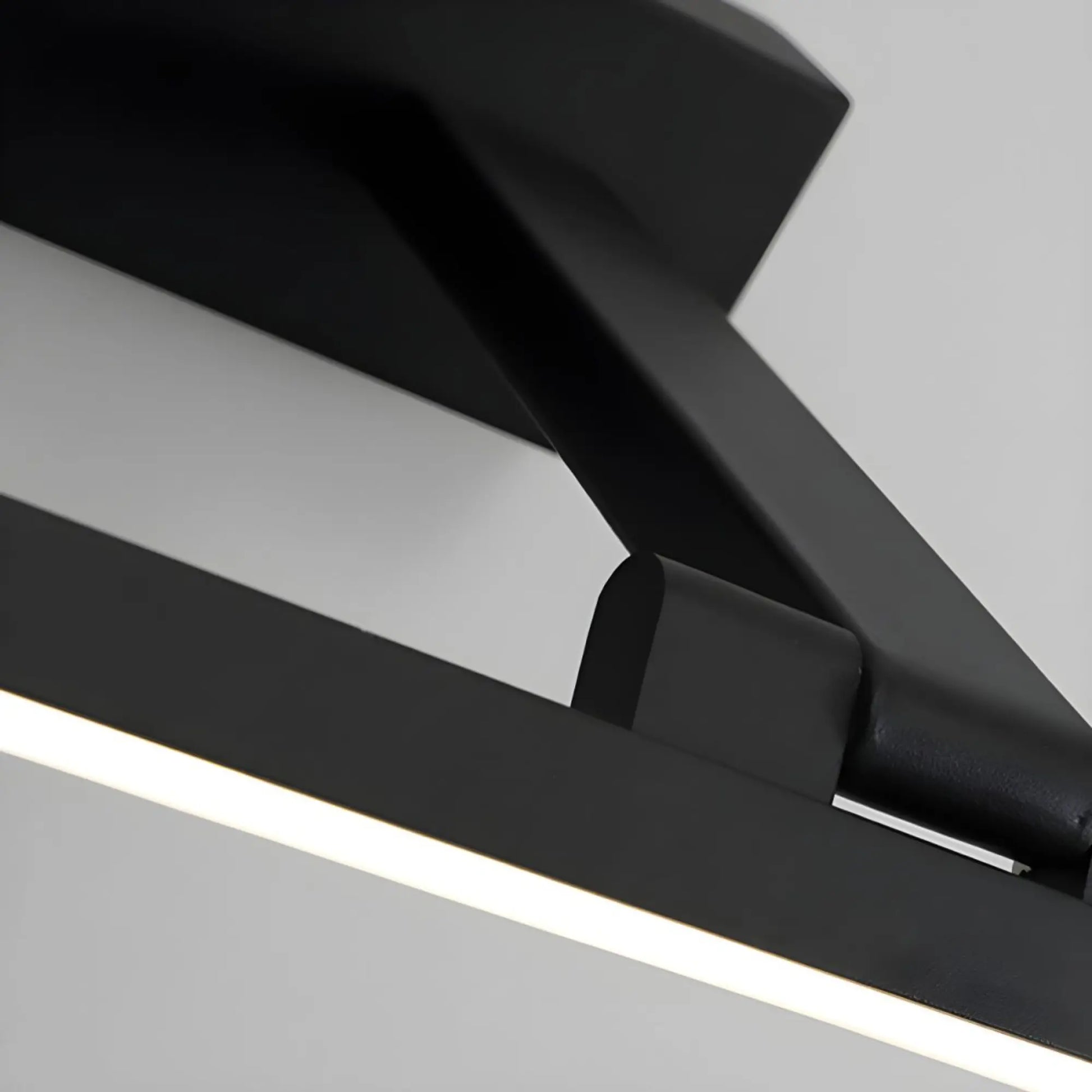 Applique murale Salle de bain LED rotative – design linéaire noir ou blanc