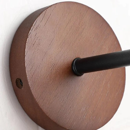 Applique murale décorative travertin – lumière chaude, bras noir mat