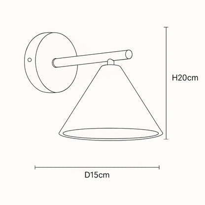 Applique murale décorative travertin – lumière chaude, bras noir mat