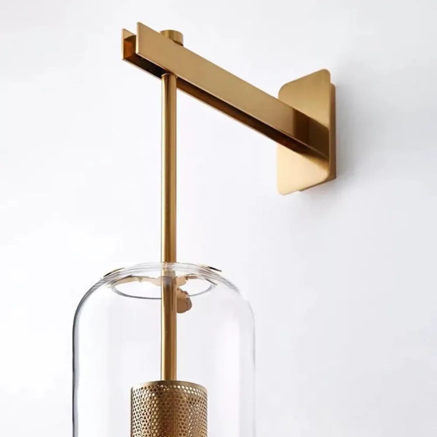 Applique murale design en verre clair – éclairage décoratif moderne