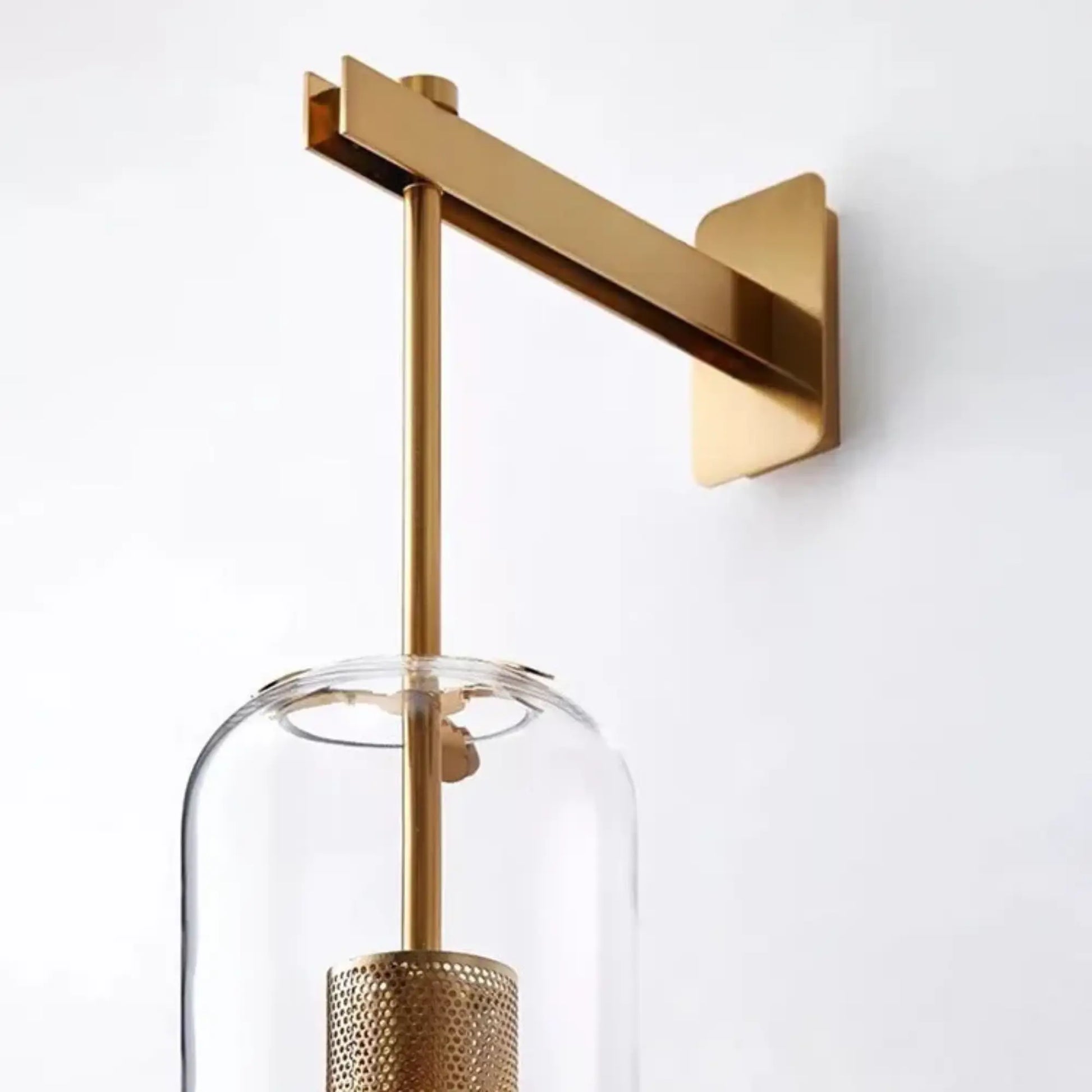 Applique murale design en verre clair – éclairage décoratif moderne