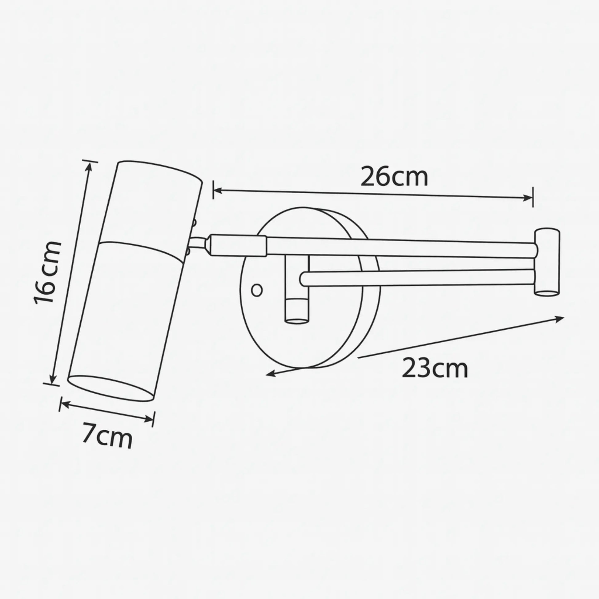 Applique murale design orientable – bras télescopique, chambre ou bureau