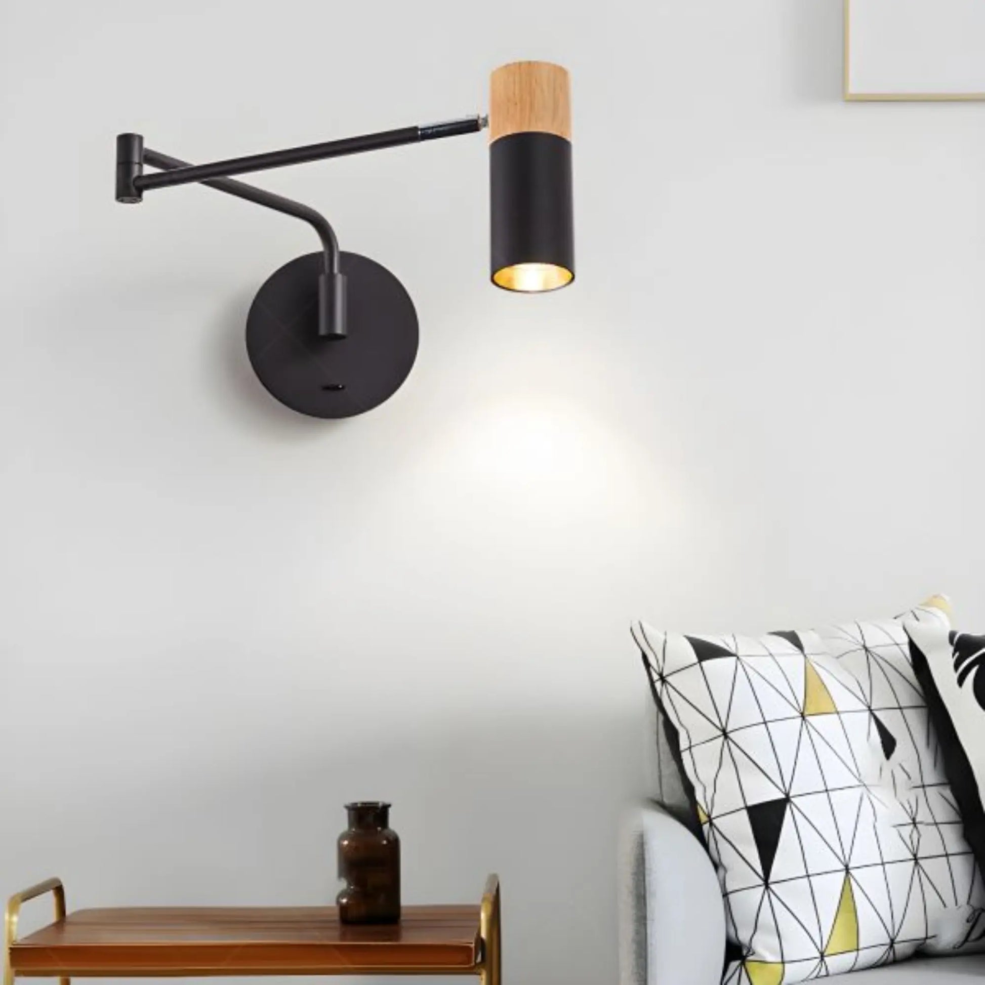 Applique murale design orientable – bras télescopique, chambre ou bureau