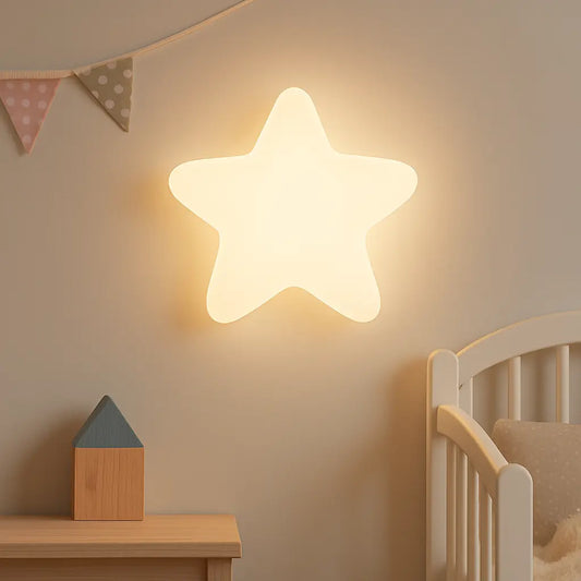 Applique murale enfant LED – formes nuage, fleur ou étoile