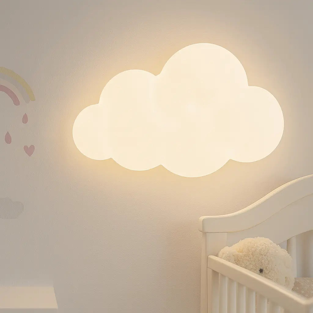 Applique murale enfant LED – formes nuage, fleur ou étoile