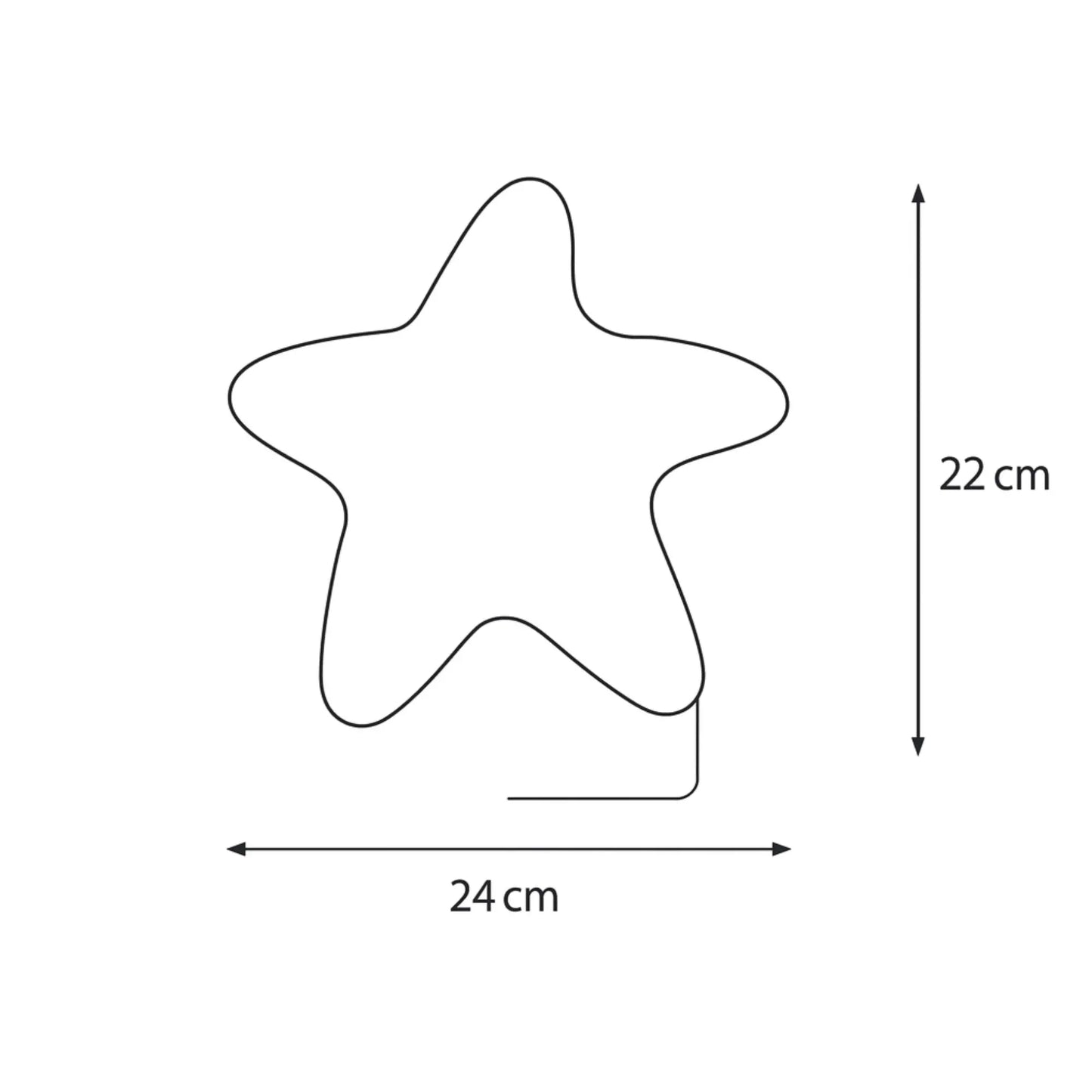 Applique murale enfant LED – formes nuage, fleur ou étoile