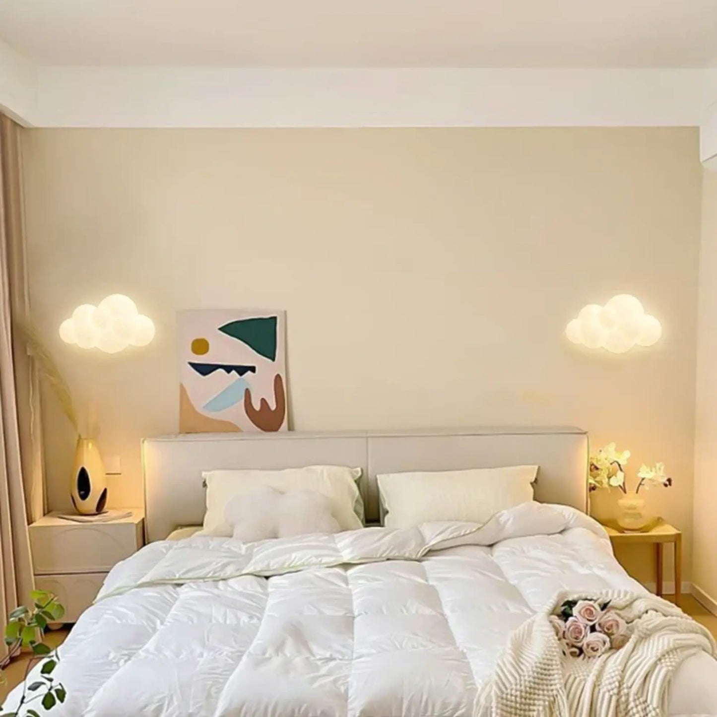 Applique murale enfant LED – formes nuage, fleur ou étoile