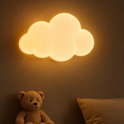 Applique murale enfant LED – formes nuage, fleur ou étoile
