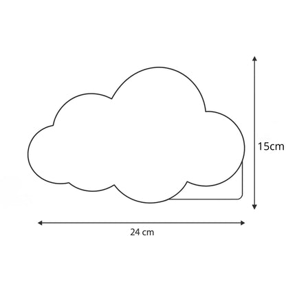 Applique murale enfant LED – formes nuage, fleur ou étoile