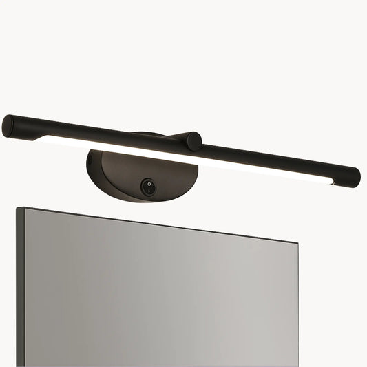 Applique murale salle de bain LED, éclairage miroir, interrupteur tactile, finition noire ou dorée