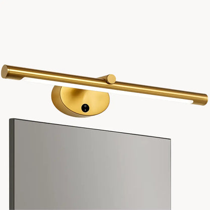 Applique murale salle de bain LED, éclairage miroir, interrupteur tactile, finition noire ou dorée