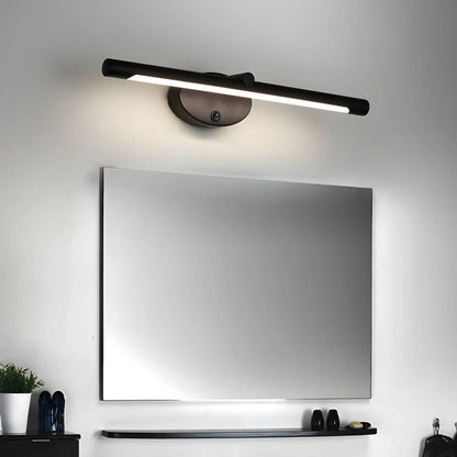 Applique murale salle de bain LED, éclairage miroir, interrupteur tactile, finition noire ou dorée