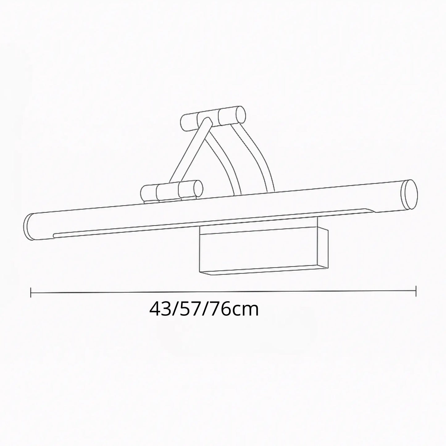 Applique murale salle de bain design bois doré – Lampe LED miroir moderne