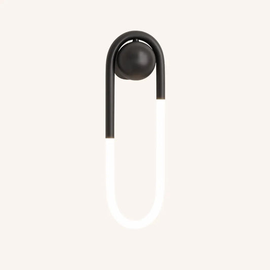 Applique murale LED design – noire ou dorée, style minimaliste moderne
