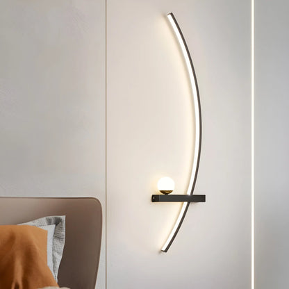 Applique murale LED moderne – design arc lumineux minimaliste