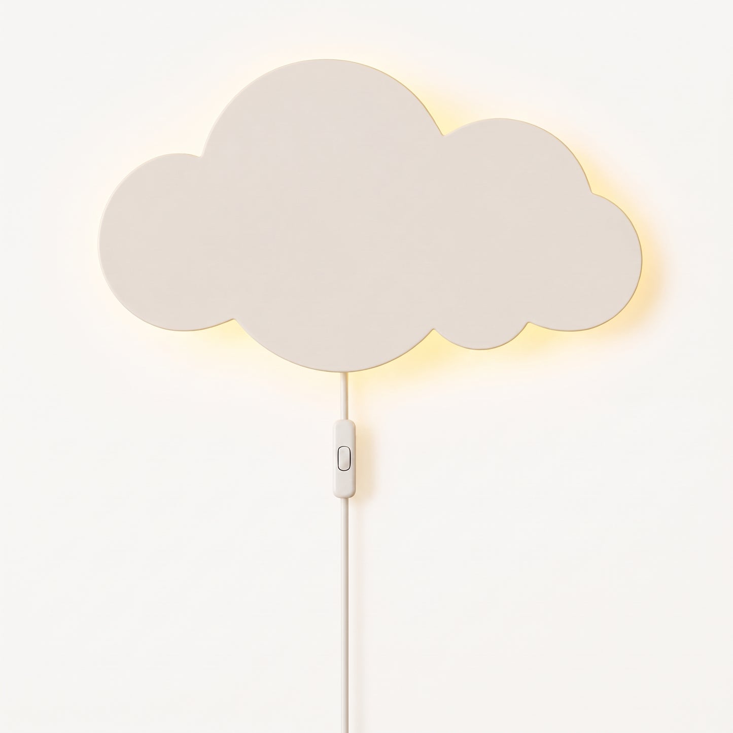 Applique murale LED nuage – lumière douce pour chambre enfant, avec prise