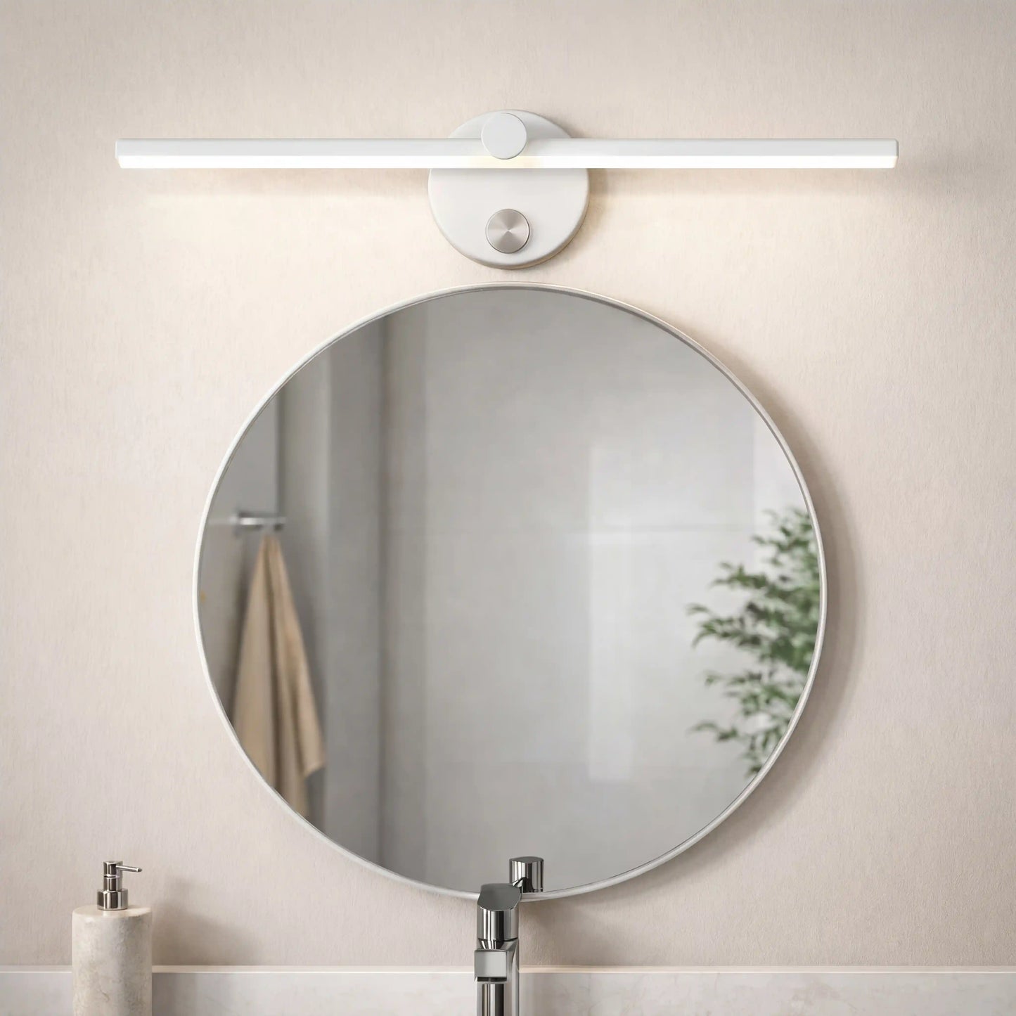 Applique murale salle de bain LED avec interrupteur – Éclairage mural moderne pour miroir