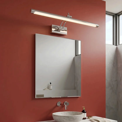 Applique murale salle de bain LED rectangulaire – finition argent, chromée, dorée, noire